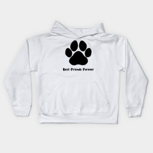 Dog Paw Print Fill Kids Hoodie